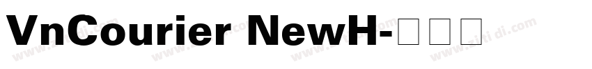 VnCourier NewH字体转换